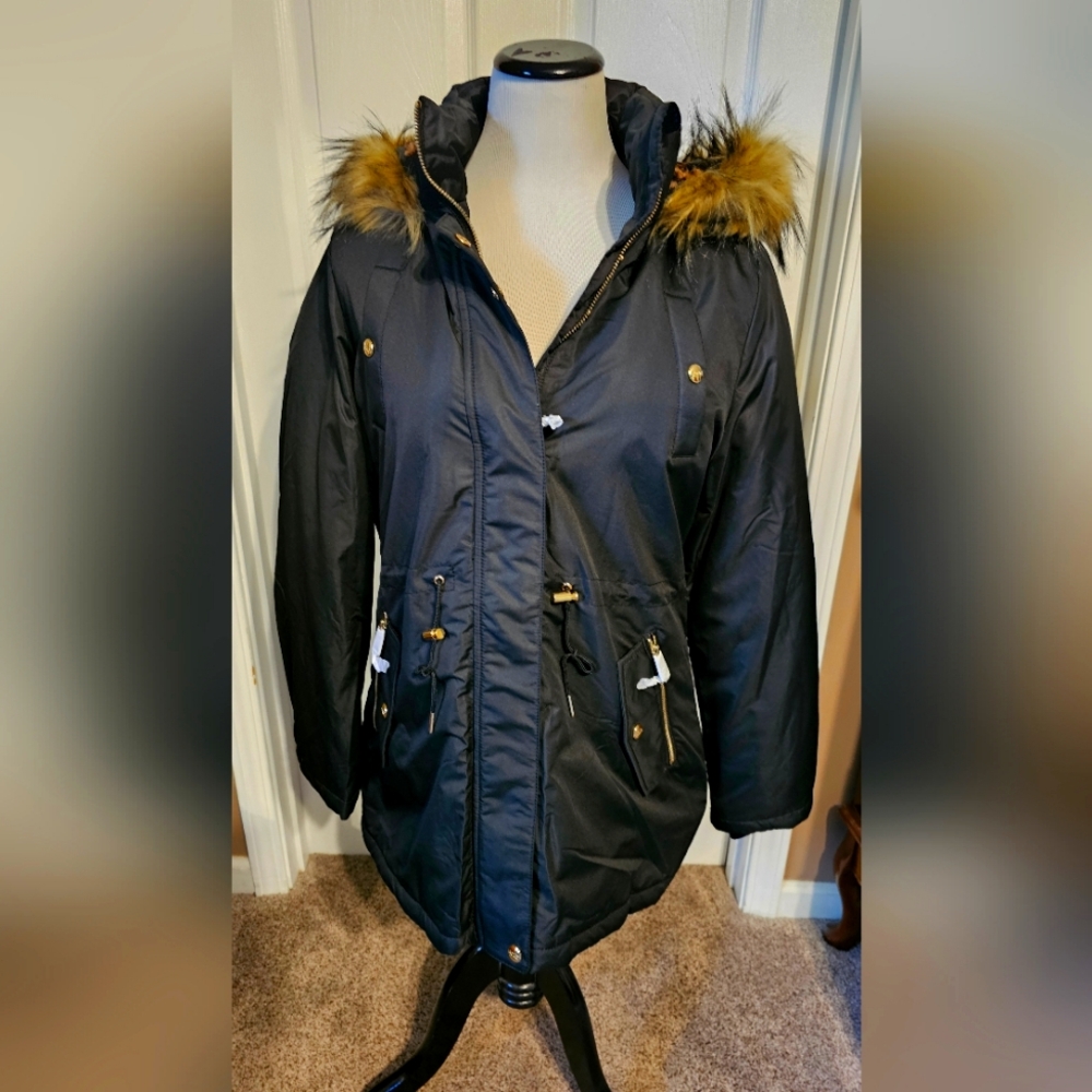 L Black Jacket NWT